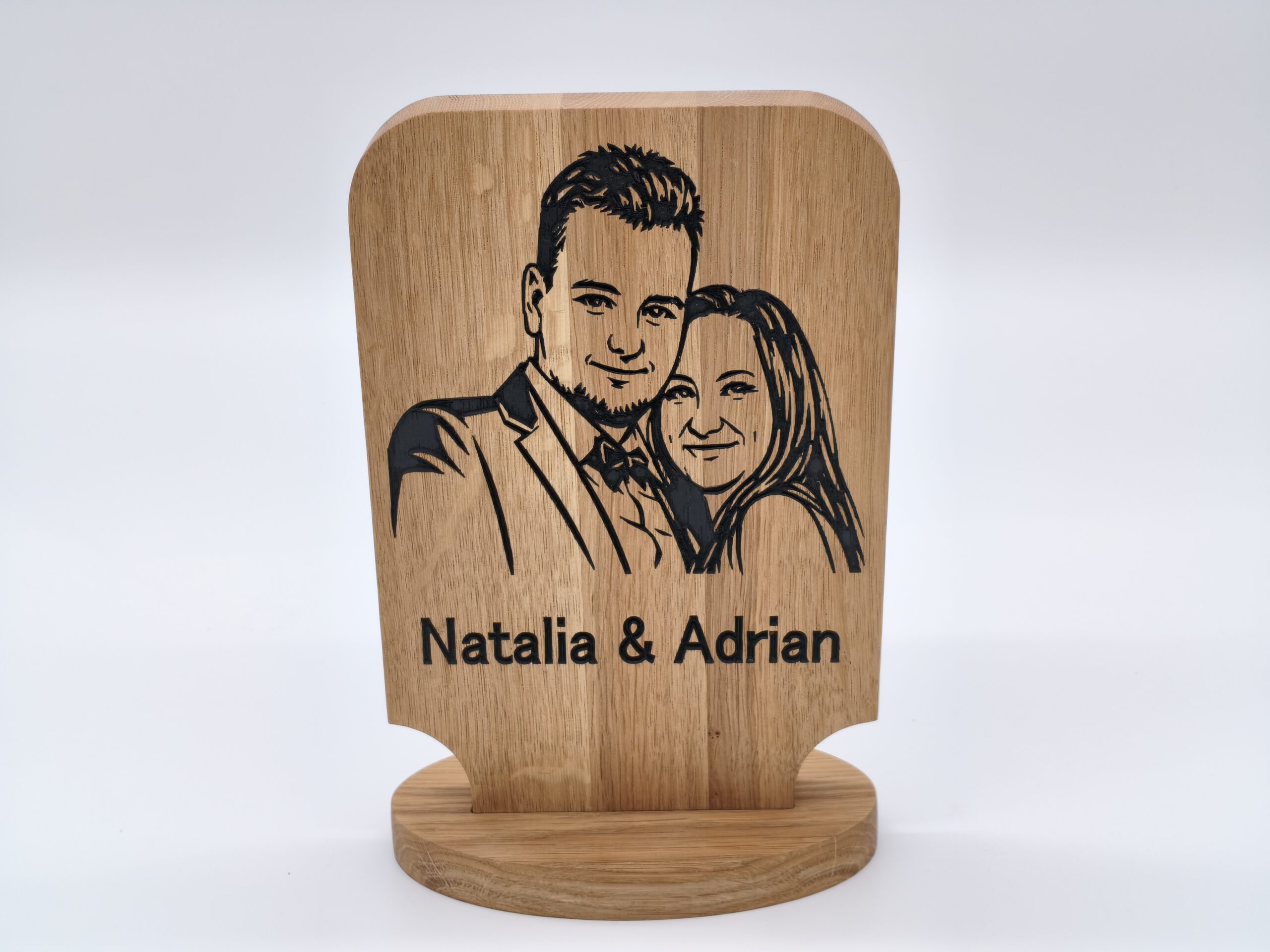 Personalizowany portret drewniany ze zdjęcia KEWOOD
